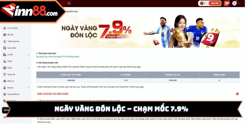 Ngày Vàng Đón Lộc chạm mốc 7.9%