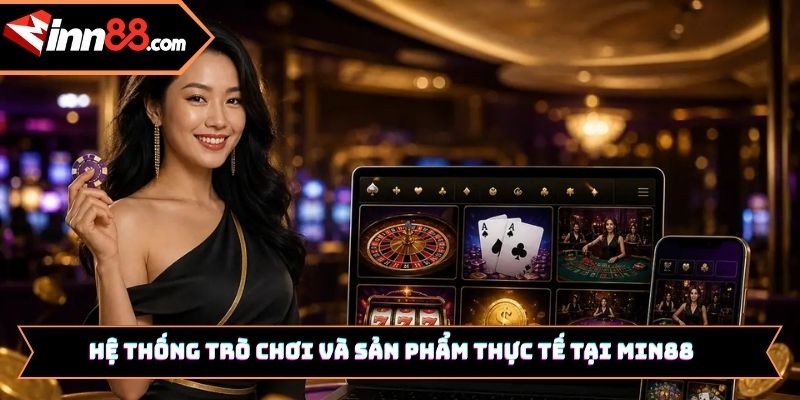 Hệ thống trò chơi và sản phẩm thực tế tại Min88